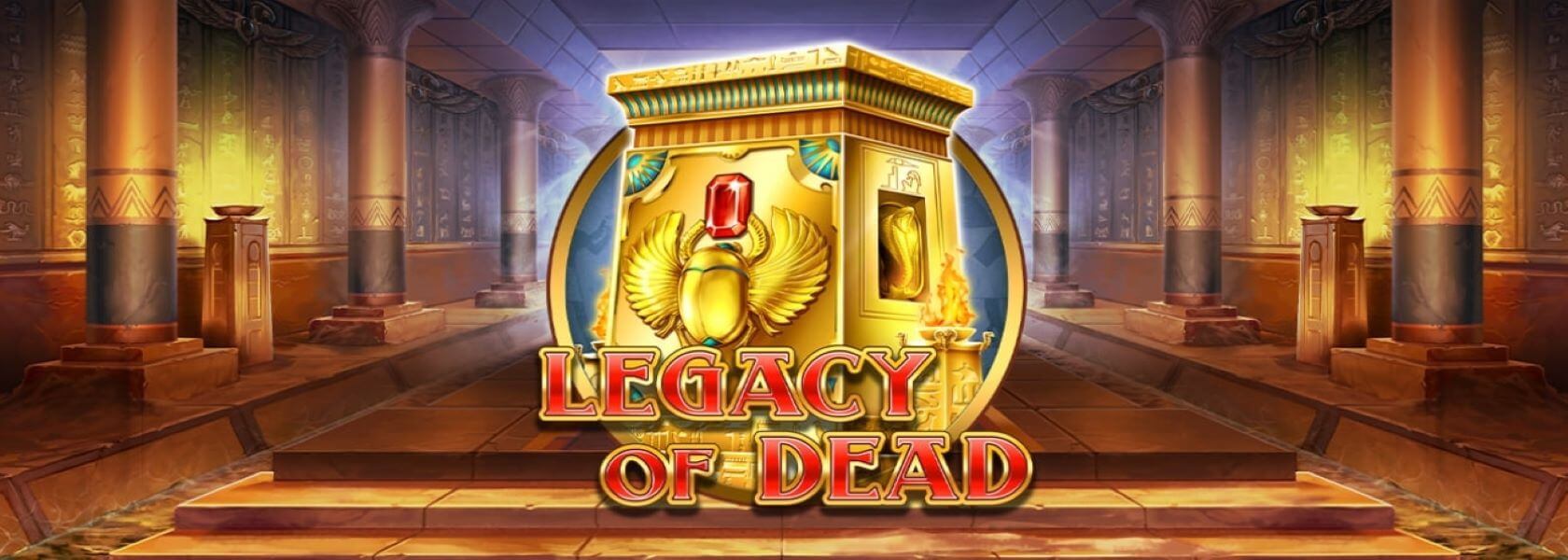 Legacy of Dead social casino screenshot with the game title